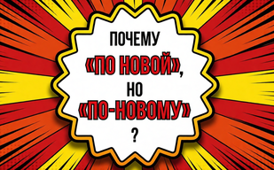 Почему «по новой», но «по-новому»? Почему «по новой», но «по-новому»?