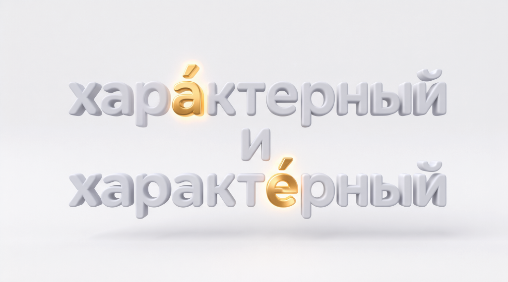 Хара́ктерный и характе́рный