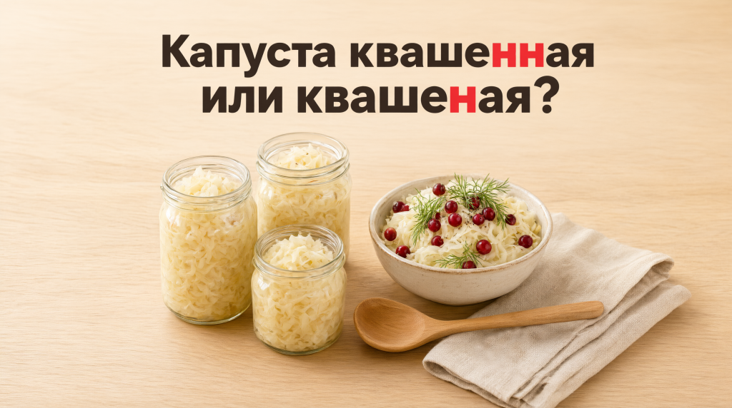 Капуста квашенная или квашеная?