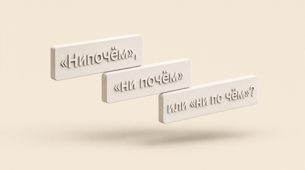 «Нипочём», «ни почём» или «ни по чём»?