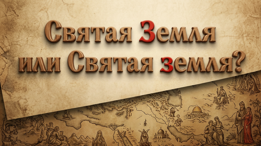 Святая Земля или Святая земля?