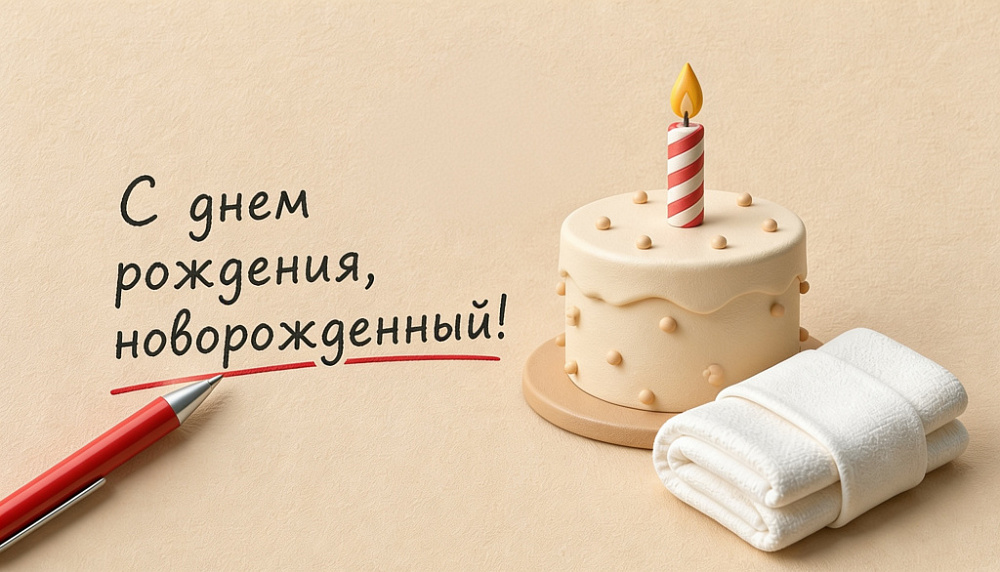 С днем рождения, новорожденный!