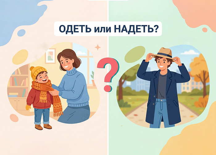 Различаем «одеть» и «надеть» 