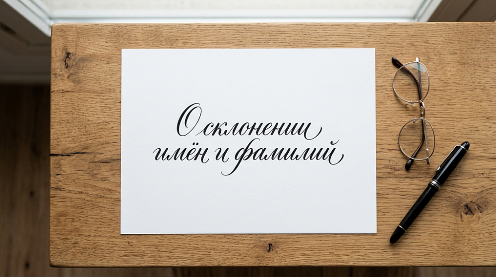 О склонении некоторых имён и фамилий