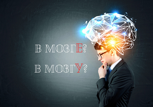 В мозге или в мозгу?