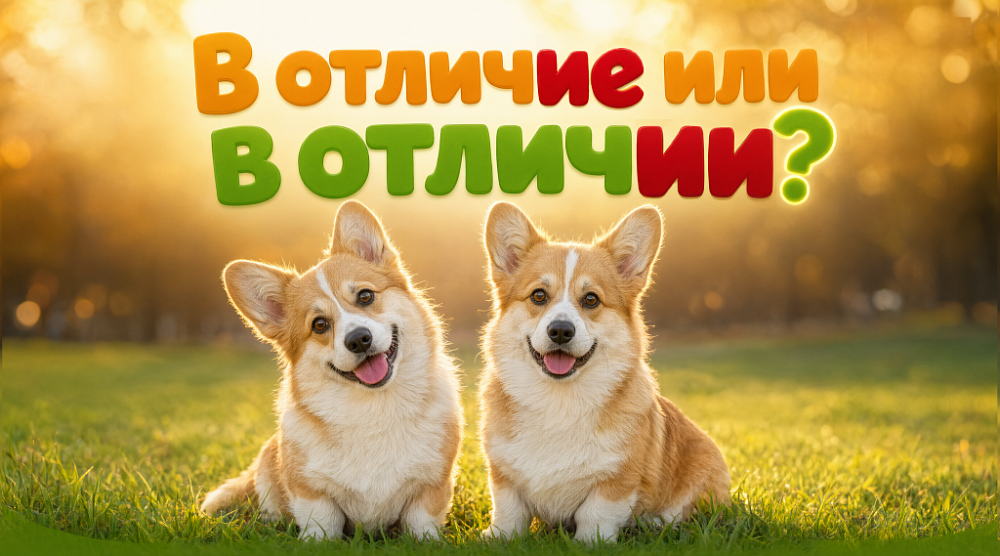 В отличие или в отличии?