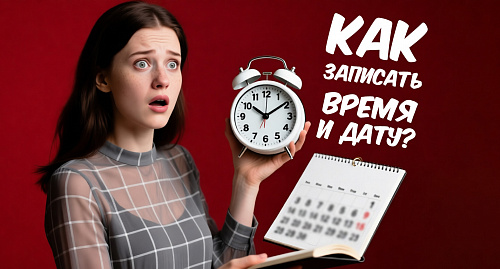 Как записать дату и время?