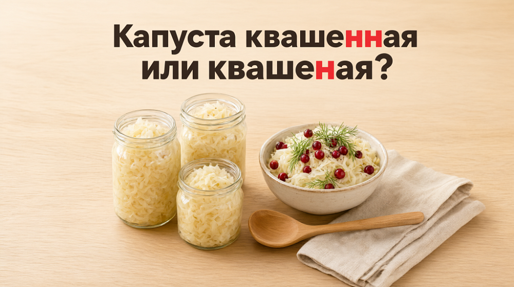 Капуста квашенная или квашеная?