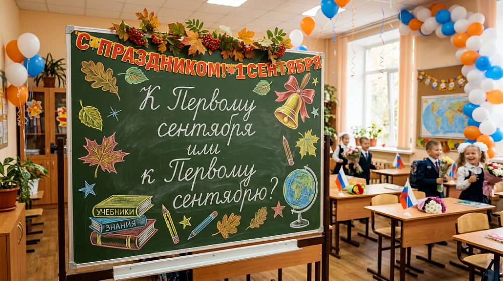К Первому сентября или к Первому сентябрю?