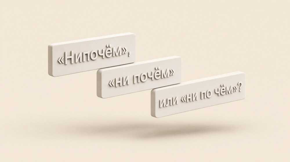 «Нипочём», «ни почём» или «ни по чём»?