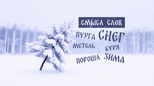 Об истории слов «снег», «пороша», «метель» и др.